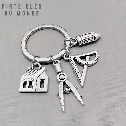 porte clé emblème architecte