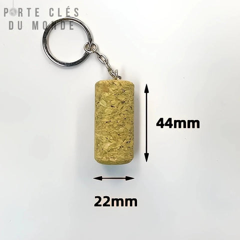 Dimensions du porte clé flottant liège en lot pour entreprise nautique