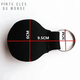 Porte clé flottant néoprène avec dimensions afficher, accessoire de clé marin pratique et sécurisé