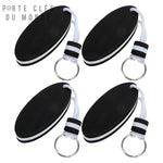 Lot de 4 porte clé flottant noir et blancs en mousse EVA résistante