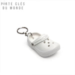 Porte clé flottant Original en forme de croc blanc, caoutchouc souple et élégant