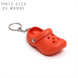 Porte clé flottant Original orange vif, caoutchouc souple et fun