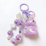 Porte Clé Licorne En Cristal