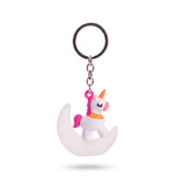 Porte Clé Licorne Lune