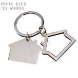 Porte clé en forme de maison