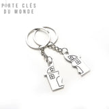 porte clé maison pour couple , duo de porte clé