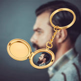 Porte clefs médaillon avec photo