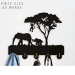 animaux porte clé mural