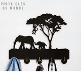 animaux porte clé mural