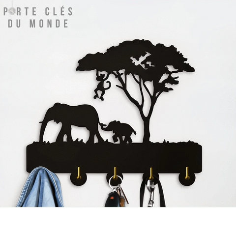 animaux porte clé mural
