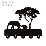 porte clé mural animaux