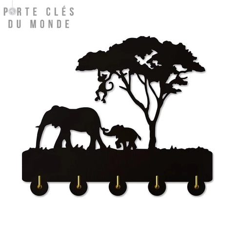 porte clé mural animaux