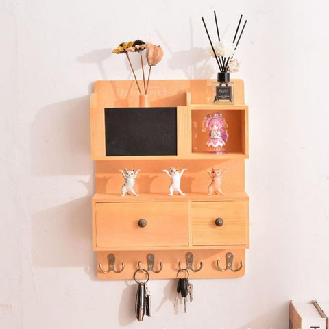 Porte cle mural avec boîte de rangement 