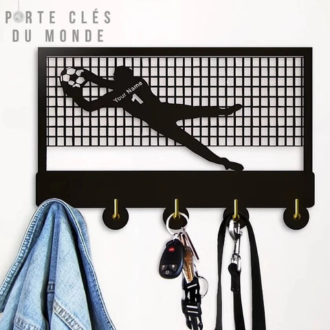 porte clé mural foot personnalisé