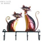 porte clé mural chat