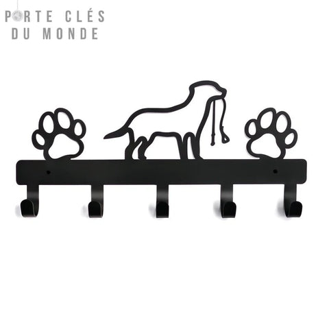 porte clé chien mural
