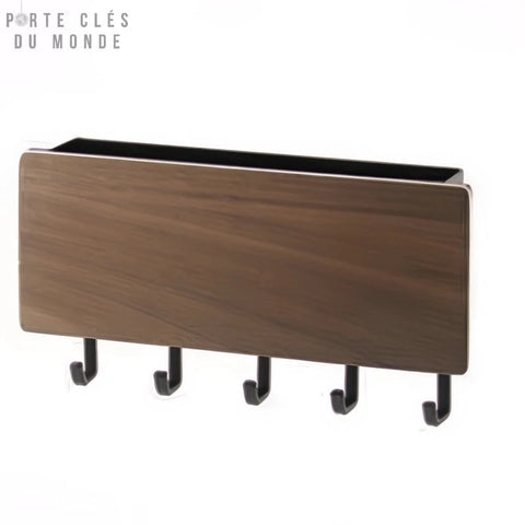 porte clé mural bois design