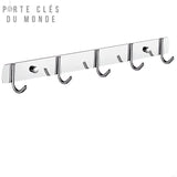 porte clé mural inox