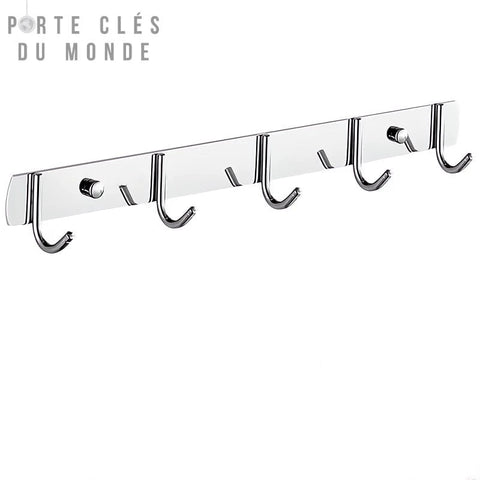 porte clé mural inox