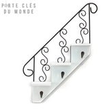 porte clé mural escalier