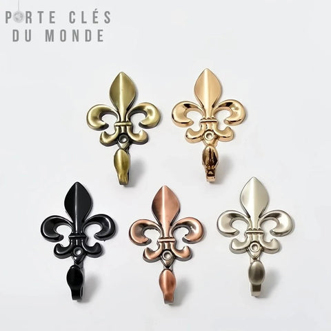 porte clé mural fleur de lys