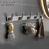 porte clé mural gris en métal