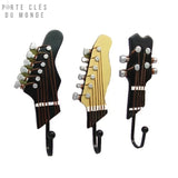 porte clé mural tête guitare​