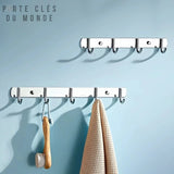 porte clés mural inox