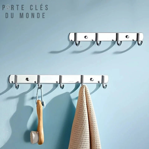 porte clés mural inox
