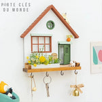 porte clé maison mural