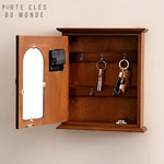 porte-clé mural miroir