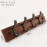 porte clé mural moderne brun foncé