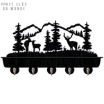 porte clé mural montagne