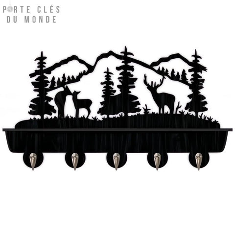 porte clé mural montagne