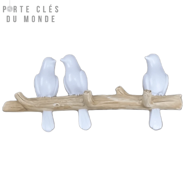 Porte-clés Oiseau En Cage Doré Et Cuir - Marque Onwomania, Neuf Avec étiquettes