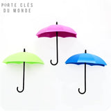 porte clé mural parapluie multicolore