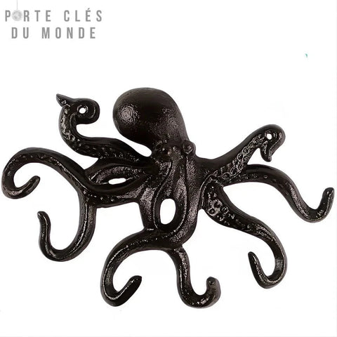 porte clé mural pieuvre