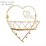 porte clé mural romantique