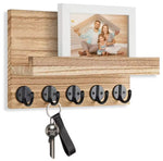 Porte cle mural vintage bois