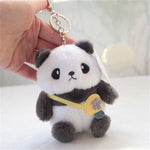 Porte clé panda couple peluche 