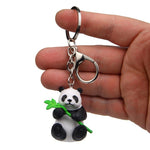 Porte clé panda assis