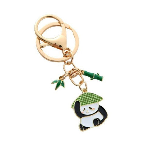 Porte clé panda bambou