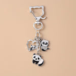 Porte-clef panda coeur