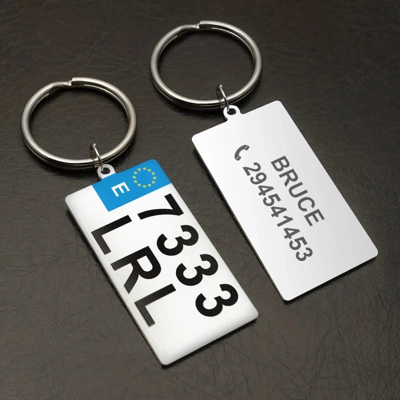 Wanapix | Porte-clés Métallique Personnalisé avec Nom et Photo Wanapix | Porte-clés Métallique Personnalisé avec Nom et Photo