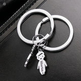 Porte clé pour couple girl and boy personnalisable 