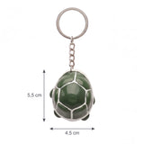 Dimensions du porte clé tortue caché vert de 5,5 cm sur 4,5 c