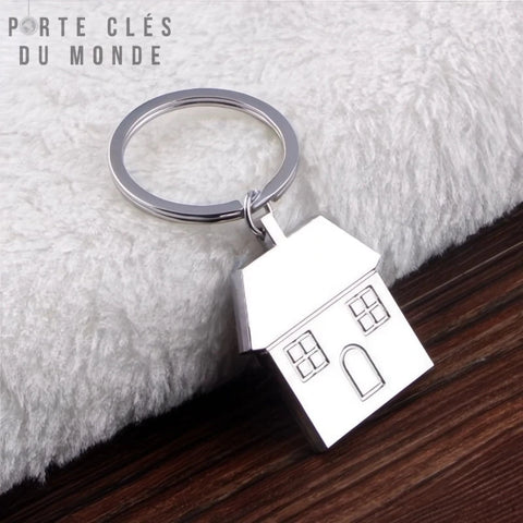 porte clés maison  en forme de petite bâtisse