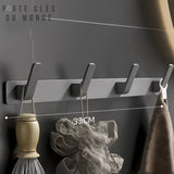 porte clef mural gris