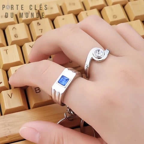porte clés bague couple porté