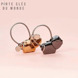 accessoire symbolique mignon porte clé couple cochon